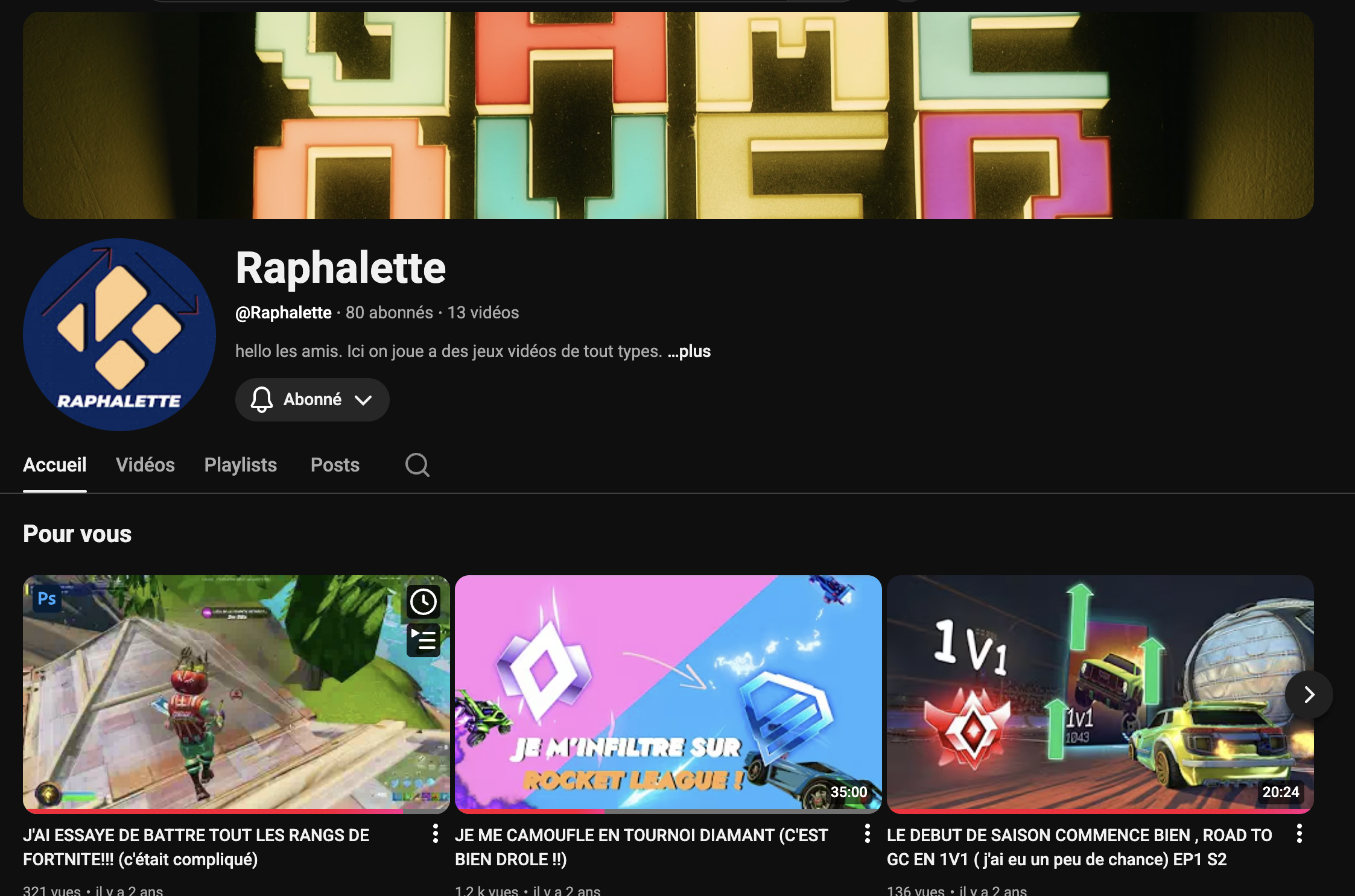 Installation de montage